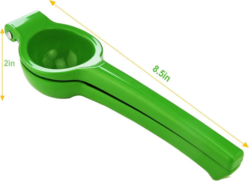 TEZZ Lemon Squeezer - Premium Large Handheld Lime Juicer, Metal Citrus Press Bar Tool, Green