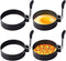 Yevior 4 Pack Egg Rings, Round Egg Cooker Rings for Frying, Shaping Cooking Eggs, Kitchen Gadgets