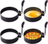 Yevior 4 Pack Egg Rings, Round Egg Cooker Rings for Frying, Shaping Cooking Eggs, Kitchen Gadgets