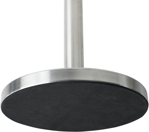 Paper Towel Holder with Side Rod, Stainless Steel Easy Tear Dispenser for Kitchen Countertop Tabletop