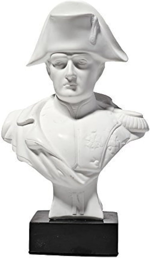 Danila-Souvenirs French Emperor Napoleon Bonaparte Marble Bust Statue Sculpture, 5.2'' White (13 cm)