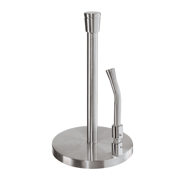OGGI Stainless Steel Paper Towel Holder, 13" Height, with Tension Arm and Tear Bar