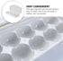 Egg Holder Refrigerator Egg Holder 12 Count Egg Storage Container Plastic Covered Egg Tray Dozen-section Carrier Bin with Lid for Fridge Kitchen Home Egg Organizer for Refrigerator by Zerodeko