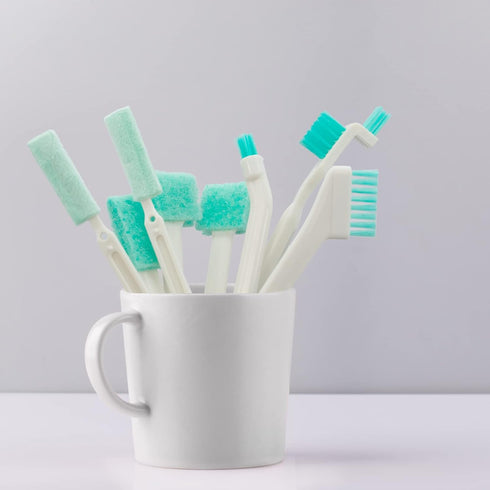 8Pcs LIOUCBD Small Cleaning Brush Set, Scrub Brushes for Household Use, Crevice Cleaning Tool for Gaps, Corners, and