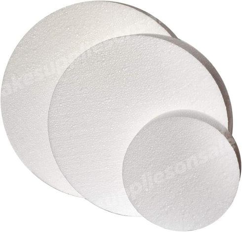 8" Round Cake Dummy, 3" Foam Polystyrene Circle Dummy for Wedding Birthday Cakes and Crafting Projects
