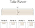 Decorations-Ivory-14 x72, 4-6 Table Runner, Rustic Farmhouse Linen Waterproof Table Runners for Holiday Party, Dresser