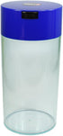 Tightvac Patented Airtight Container, 5oz to 24 Ounce, Multi-use Vacuum Container, Smell Proof, Blue Clear