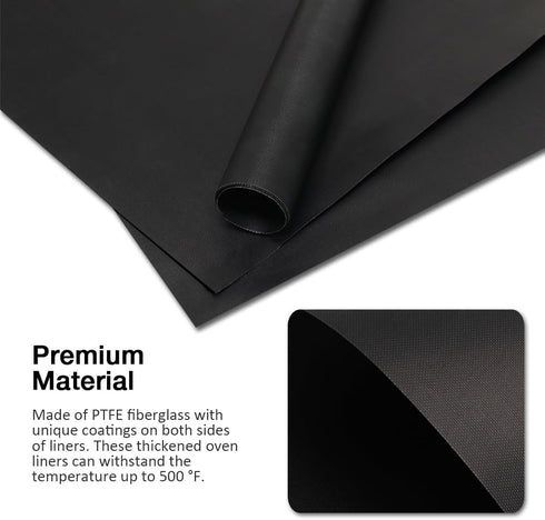 Large Heavy Duty Oven Liners for Bottom of Oven, 3 Pack Reusable Protector Liner