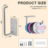 MGahyi Tumbler Lid Organizer, Space Saving Cup Lid Organizer Self-Adhesive or Drilling Tumbler Lid Hook for Kitchen Organizers and Storage(Silver)