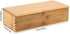 Tomotato Wooden Chopsticks Storage Box - Bamboo Silverware Organizer with Lid for Home Kitchen