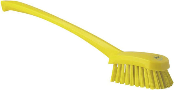 Vikan 41866 Stiff Washing Brush, 15.75", PP/PBT, Yellow