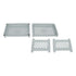 Bathroom Organizer Countertop, 2 Tier PP Hollow Storage Rack Shelf for Kitchen, Spice Rack, Cosmetic Organizer