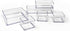 Isaac Jacobs 6-Tray Clear Acrylic Organizer Set, Multi-Purpose Stackable Storage for Makeup, Crafts, Office & More