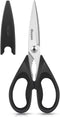 iBayam 1-Pack Kitchen Scissors, All Purpose Kitchen Shears 8.5" with Sheath, Black Kitchen Accessories