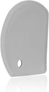Sapid Flexible Curved Edge Silicone Bowl Scraper, Food Grade Dough Scraper for Baking, Easy to Clean, Gray