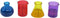 Treasure Gurus Novelty Chemistry Beaker Plastic Drink Shot Glass Set - 4 Glasses Science Flask Party Supply