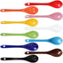 10 Color Porcelain Egg Spoons, 5 Inch Ceramic Spoons for Coffee, Dessert, Yogurt, Milky Tea