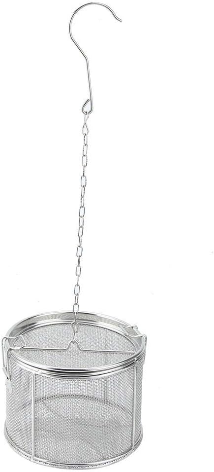 Tea Infuser, Stainless Steel Extra Fine Mesh Tea Ball Strainer, Spice Filter with Extended Chain Hook