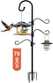 Shepherds Hooks for Outdoor Heavy Duty, 76 Inch Adjustable Bird Feeder Pole
