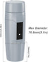 Portable 12V Car Kettle Boiler, Small Electric Travel Kettle, 80W Fast Water Heater for Car