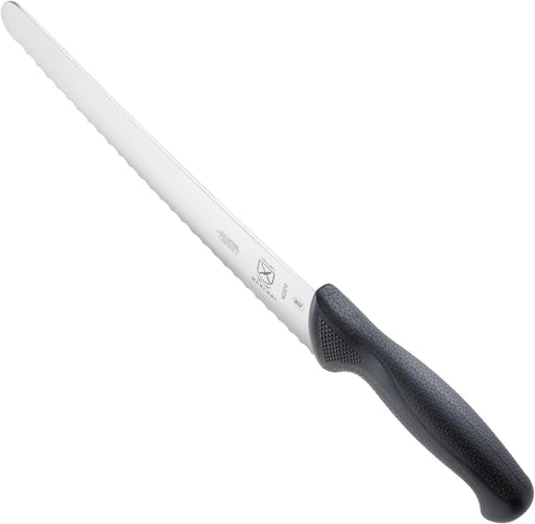 M23210 10-Inch Mercer Culinary Millennia Black Handle, Wide Wavy Edge, Bread Knife