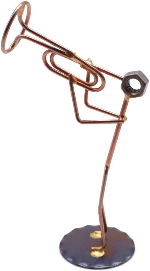 Mellophone Collectible Handmade Metal Art Figurine, Desk Accessories, Trophy, Office Décor, Business Professional Gift