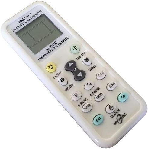 K-1028E Universal A/C Remote Control for Haier, Hitachi, Panasonic, LG, Sharp, Gree, Midea, Bosch, Toshiba, Sanyo