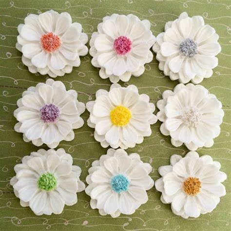 3D Daisy Rose Flowers Silicone Mold for Cupcake Cake Decorating Tool, Chocolate Gumpaste Mold, Sugarcraft Bakeware (4