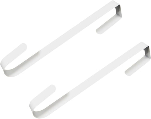 AnapoliZ Wreath Hooks Door Hanger for Bathroom, Bedroom, Coats, Towels - Premium Sturdy Metal, 2 Piece, White