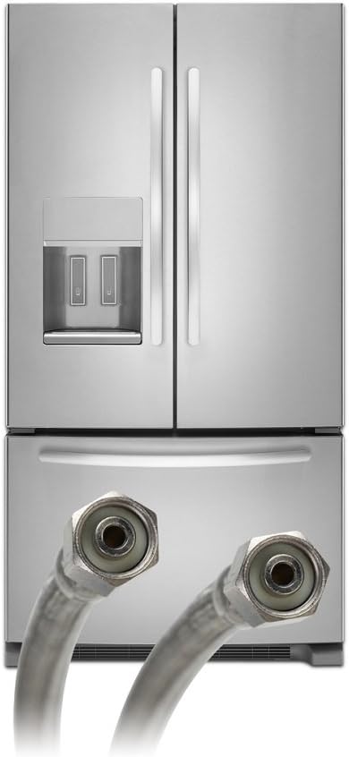 Fluidmaster 12IM60 Ice Maker Connector, Braided Stainless Steel, 5 Ft. (60-Inch) Length