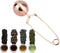 Haofy Tea Strainer, Stainless Steel Filter, Twisting Snap Ball Infuser for Loose Leaf Tea, Rose Gold