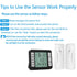 AMIR Refrigerator Thermometer, Wireless Indoor Outdoor Temperature Monitor with Audible Alarm (Battery not Included)