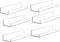 Mavachou 15 inch Clear Acrylic Floating Wall Ledge Shelf Display,6pcs Wall Mounted Nursery