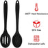 2 Pieces Silicone Nonstick Mixing Spoons, BPA Free, High Heat Resistant, Hygienic Design for Cooking