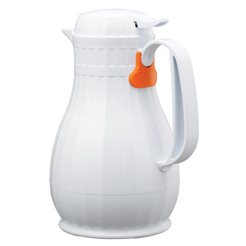 Service Ideas ECO13WH White Eco-Serv Server, BPA-free, Foam Insulated Carafe, 44 Ounces