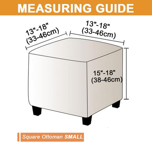 Ottoman Cover Square Stretch Soft Folding Storage Ottoman Cover Slipcovers Square Footrest Stool Slipcovers