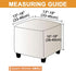 Ottoman Cover Square Stretch Soft Folding Storage Ottoman Cover Slipcovers Square Footrest Stool Slipcovers