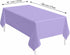 2 Pack 54 108 SietDESEO Light Purple Plastic Tablecloth Rectangle x Lavender Disposable Table Cloth Plastic Lavender