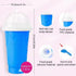 Slushie Cup, 2 Packs Magic Quick Frozen Smoothies Cup, Portable Double Layer Slushy Maker with Straw and Spoon