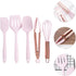 Amosfun 5pcs Mini Kitchen Utensil Set, Kids Kitchen Tools Learning Toy Whisk, Spatula, Tongs, Spoon