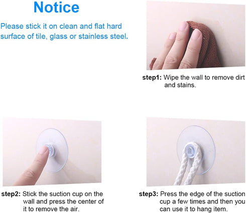 22 Pieces 0.8 inch Mini Clear Suction Cups for Glass, Without Hooks or Holes, Plastic Sucker Pads for Festival