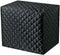 Black Bread Maker Cover - 17x11x15 Inches Clip Cotton Polyester Quilted Toaster Oven Dust Cover for Kitchen Small