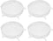 4Pack uxcell Silicone Stretch Lids, 5.71" Round Reusable Bowl Covers for Cups and Food