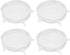 4Pack uxcell Silicone Stretch Lids, 5.71" Round Reusable Bowl Covers for Cups and Food