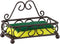 Home Basics Sponge Holder for Sink (Bronze) | Scroll Design Kitchen Sponge Holder with Open Structure and Raised Feet