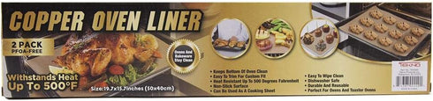 Tekno 2 Pack Copper Oven Liners