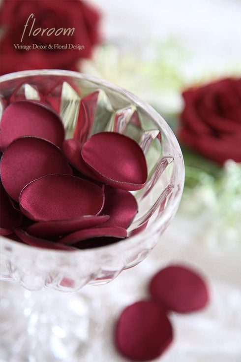 Floroom 500pcs Ivory Faux Silk Rose Petals for Wedding Flower Girl Basket, Aisle Scatter, Centerpieces, Bridal Shower