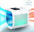 CHILL | personal air cooler | portable mini evaporative air conditioner | five speed fan | twin water misters |