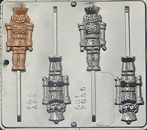 Nutcracker Lollipop Chocolate Candy Mold, Christmas 2055