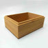 Zhou Bamboo Natural Storage Box with Cover, Unpainted Wooden Gift Box, 6.3x4.72x2.76 inch